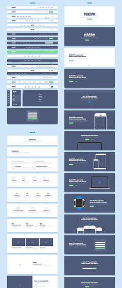 响应式Web原型设计模板与PSD源文件 代理代办服务详解